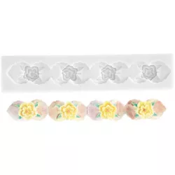 Silikon-Backform Blumenrand 165x25 mm