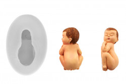 Silikonförmchen schlafendes Baby 20x10 mm