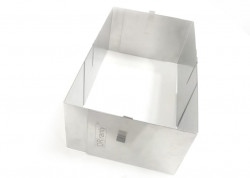 Einstellbare flache (rechteckige) Form, mittlere Größe (Höhe 12 cm)