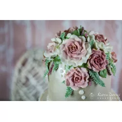 Silikonová forma velké růže FL04143 7,5x7,5cm - Karen Davies