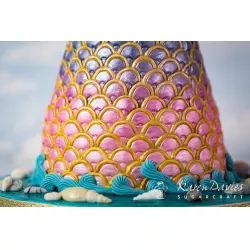 Silikonform Struktur „Schuppen“ 19,5 × 10 cm