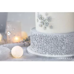 Silikonförmchen Schneeflocke