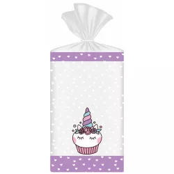 Säckchen für Süßigkeiten und Schokolade 10 Stück 24x15 cm Einhorn