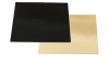 Quadratische Kuchenunterlage Gold Schwarz 32x32 cm