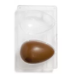 Polycarbonatform für Schokoladen-Eier groß 15x10x7,5 cm