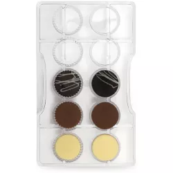 Polycarbonatform für Pralinen „Dischetti”