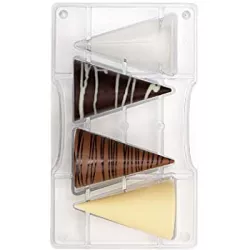 Polycarbonatform für Schokoladenturm groß 19,5×12 cm