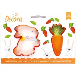 Ausstechhase und Karotte 2 Stück