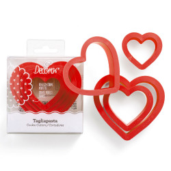 Rote Herz-Ausstecher 4 Stück