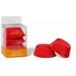 Rote Muffinförmchen 75 Stück 5x3,2 cm
