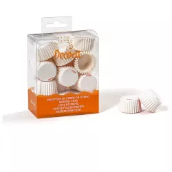 Pralinenförmchen weiß, 200 Stück, 2,7 × 1,7 cm