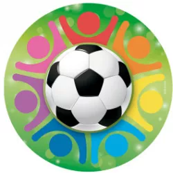 Essbares Papier Fußballball 20 cm