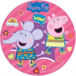 Fondant-Blatt Schwein Pepa 20 cm