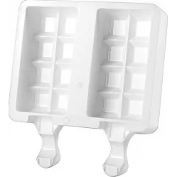 Silikon-Eis am Stielchenform – 2 Stück Schokolade