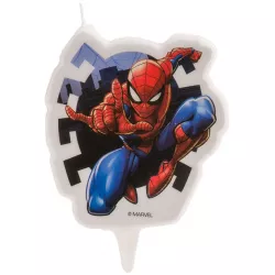 Spider-Man-Tortenkerze 7 cm