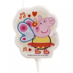 Süßigkeit Kerze auf der Torte Peppa Wutz 7,5 cm