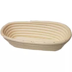 Rattankörbchen zum Gehenlassen von Brot 25x12x7,5 cm