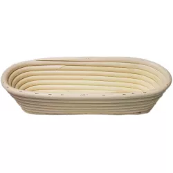 Rattanbrotbackkorb zum Gehenlassen 30x13x7 cm