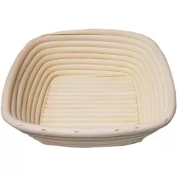 Rattankorb zum Aufgehen des Brots 23x23x7,5 cm