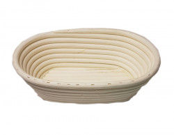 Rattan Brotbackkorb zum Gehenlassen 25x16x8 cm