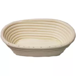 Rattan Brotbackkorb zum Gehenlassen 25x16x8 cm