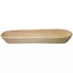 Rattan-Sächenkorb zum Aufgehenlassen von Baguettes 44x8x6 cm