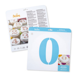 Stempel für Kuchen Nummer 0 Durchmesser 25 cm