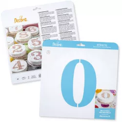 Stempel für Kuchen Nummer 0 Durchmesser 25 cm