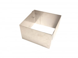 Feste, erweiterbare Form eines Quadrats 15×15 cm (Höhe 12 cm)