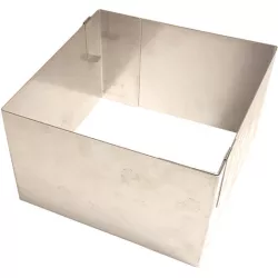 Feste, erweiterbare Form eines Quadrats 20×20 cm (Höhe 12 cm)