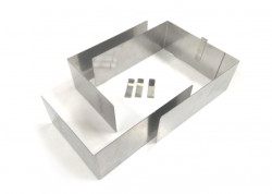 Verstellbare rechteckige Form mittlerer Größe (Höhe 8 cm)