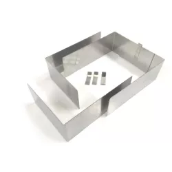 Verstellbare rechteckige Form mittlerer Größe (Höhe 8 cm)