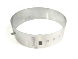 Verstellbare runde Form 22-26 cm (Höhe 8 cm)