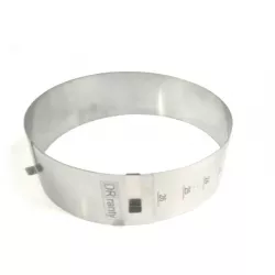 Verstellbare runde Form 22-26 cm (Höhe 8 cm)