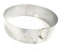 Verstellbare runde Form 26-34 cm (Höhe 8 cm)