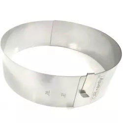 Verstellbare runde Form 26-34 cm (Höhe 8 cm)