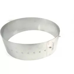 Verstellbare runde Form 26-36 cm (Höhe 12 cm)