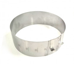 Verstellbare runde Form 18-21 cm (Höhe 8 cm)