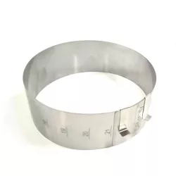 Verstellbare runde Form 18-21 cm (Höhe 8 cm)