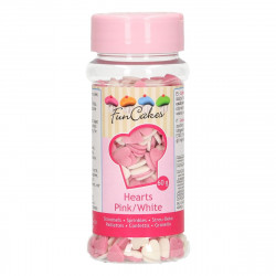 Zuckerherzchen weiß-pink 60g