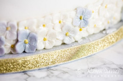 Silikonförmchen Rand für Kuchen Blüten