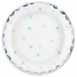 Teller Unicorn - Sterne, 18 cm