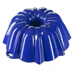 Gusseisen emaillierte Backform Große Gugelhupfform GOURMETINA Jozefína - Nachtblau