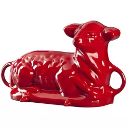 Gusseiserne emaillierte Backform GOURMETINA Lammkuchen - Schattenrot