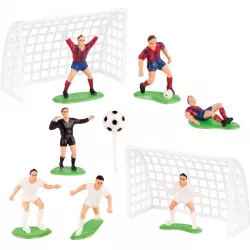 Fußballfiguren 10 Stück, 5-6,5 cm