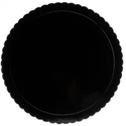 Schwarße Kuchenplatte 25 cm / 3 mm