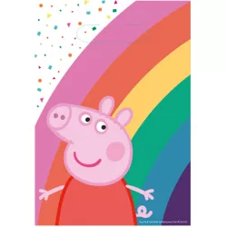 8 Taschen Schweinchen Peppa Pig Papier 23,4 x 16,2 cm