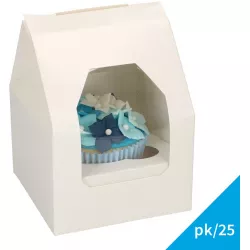 Muffinverpackungen 25 Stück, 9 x 9 x 13 cm