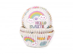 Cupcakeförmchen Regenbogen 50x33 mm