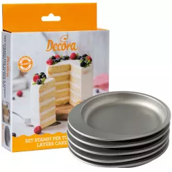 Set 5 runde Formen 15 x 3,5 cm